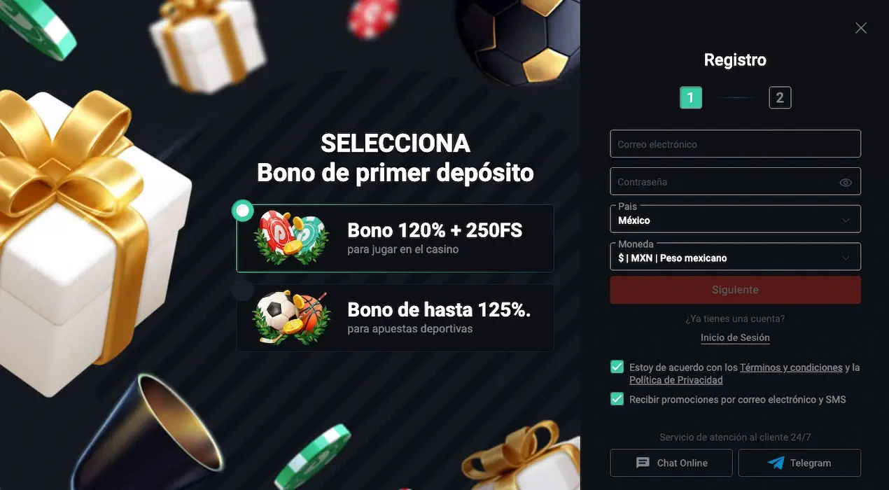 Pin up bet registro